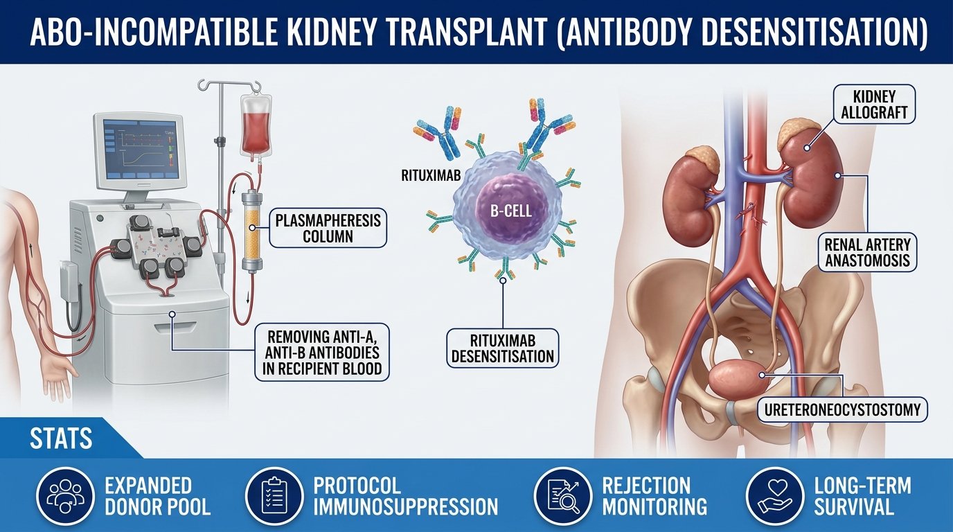 ABO-incompatible kidney transplant