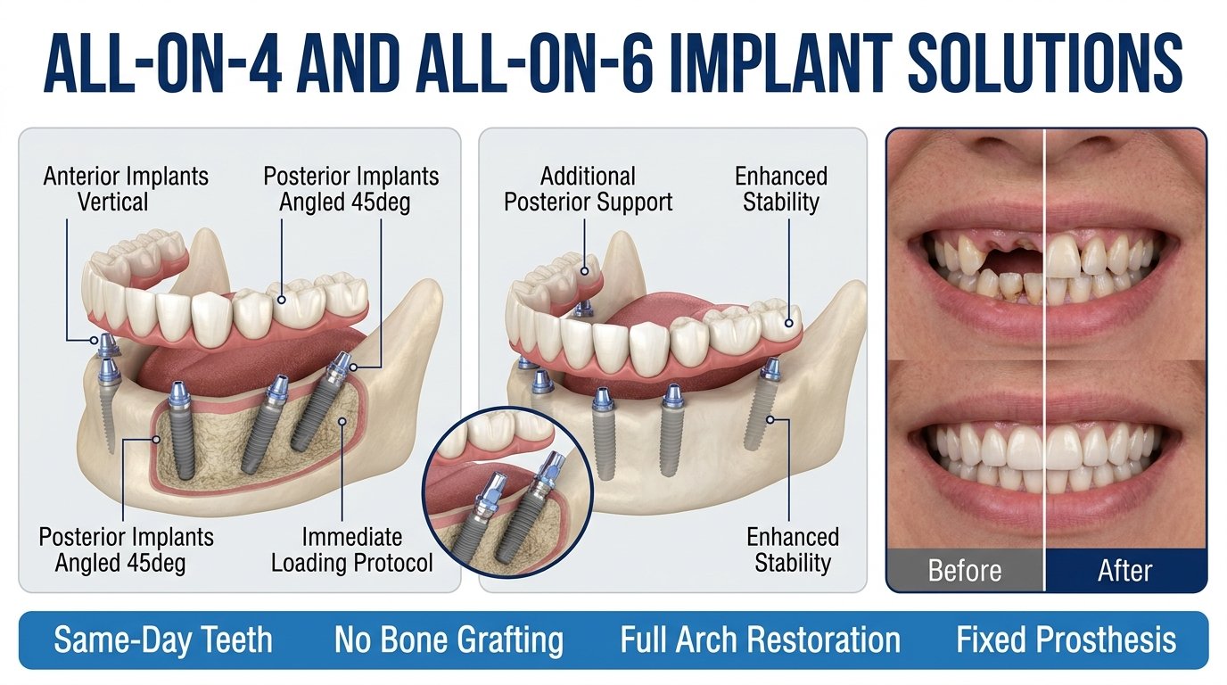 All-on-4 & All-on-6 implant solutions