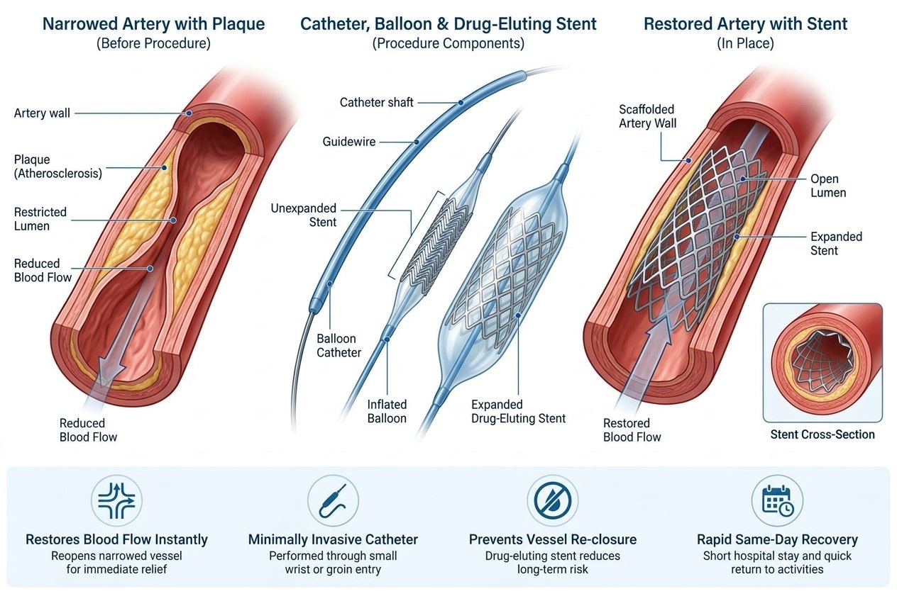 Angioplasty & coronary stenting