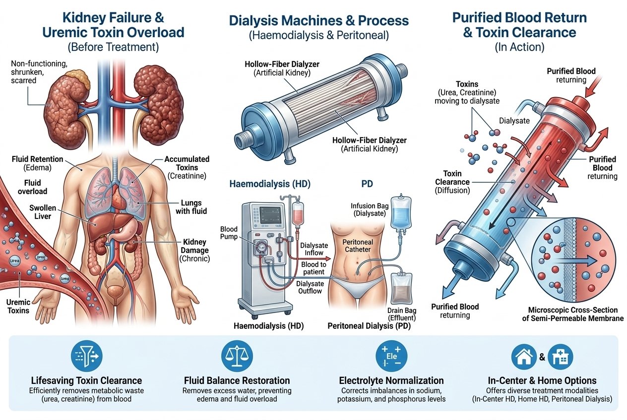 Dialysis (haemodialysis & peritoneal)