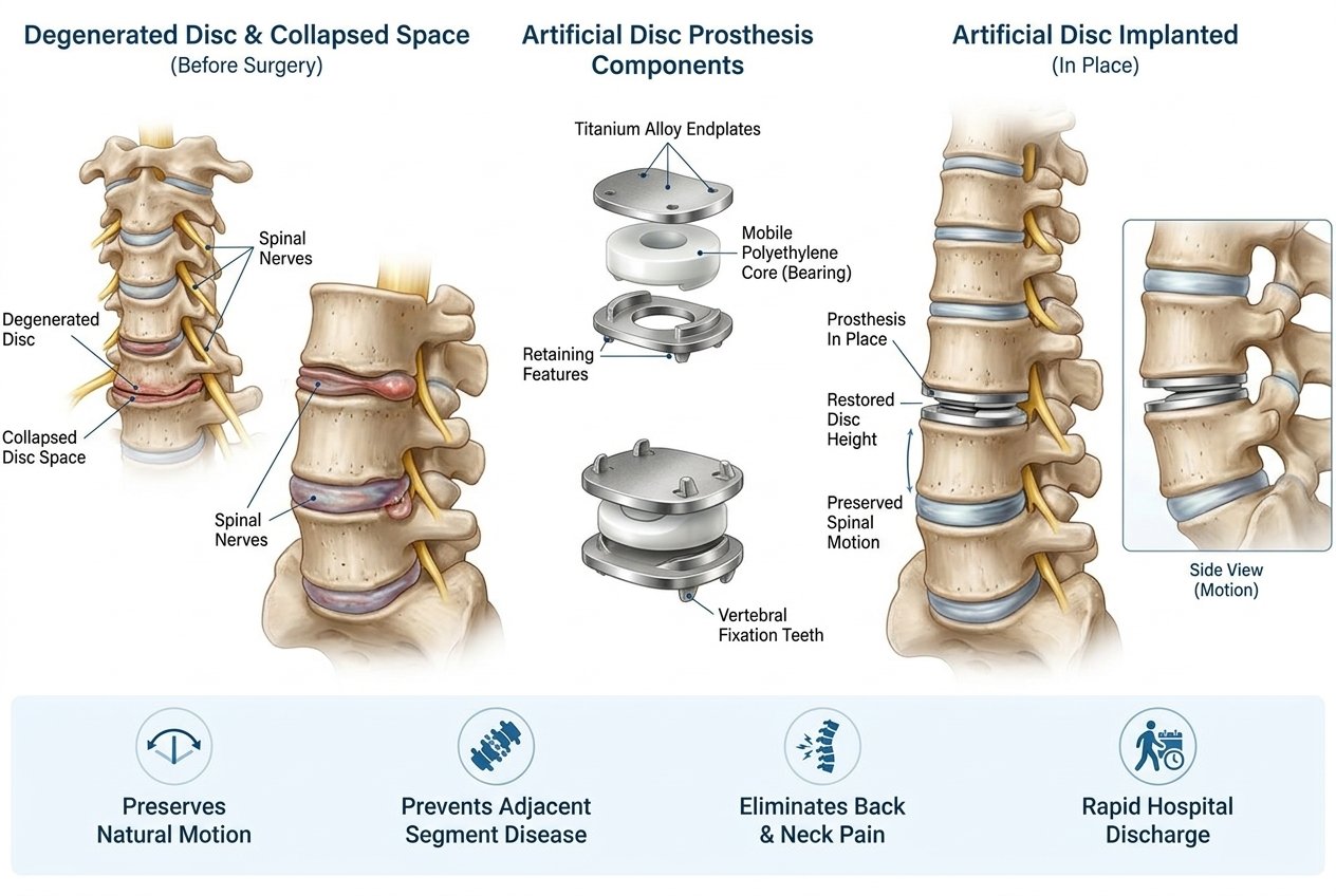 Spinal cord surgery & disc replacement