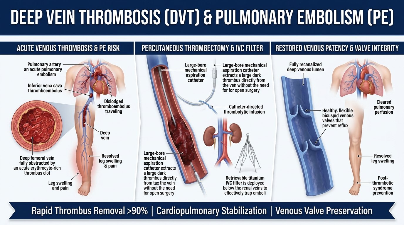 DVT management & pulmonary embolism treatment