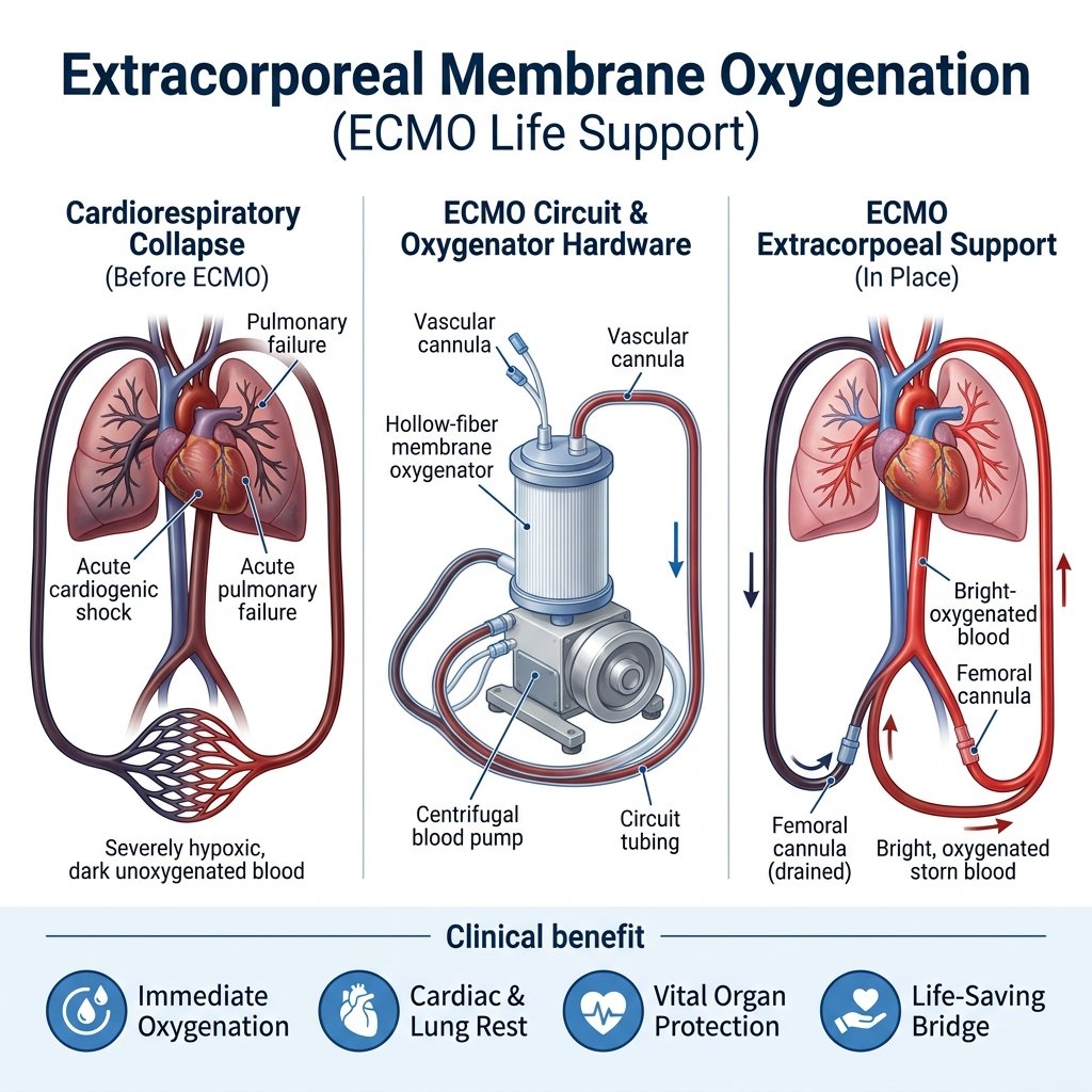 ECMO — extracorporeal membrane oxygenation