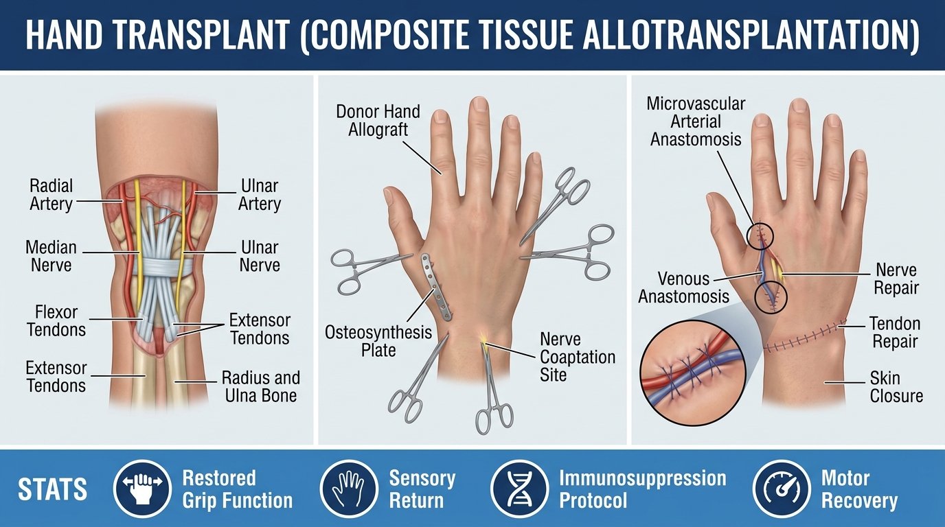 Hand transplant (composite tissue)