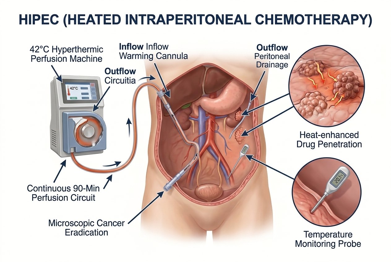 HIPEC — heated intraperitoneal chemotherapy