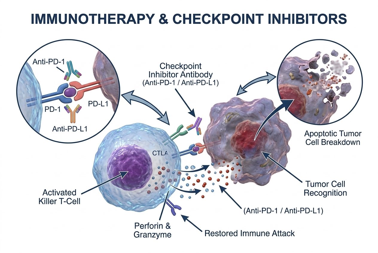 Immunotherapy & checkpoint inhibitors