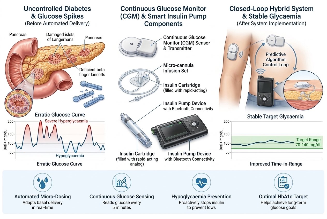 Insulin pump & closed-loop glucose systems