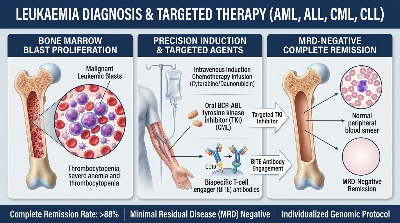Leukaemia treatment (AML, ALL, CML, CLL)