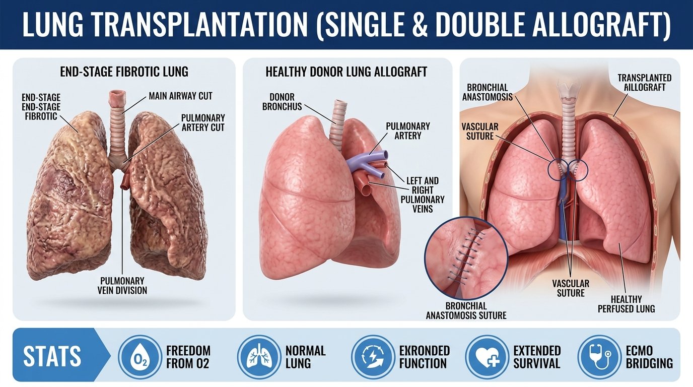 Lung transplant (single & double)