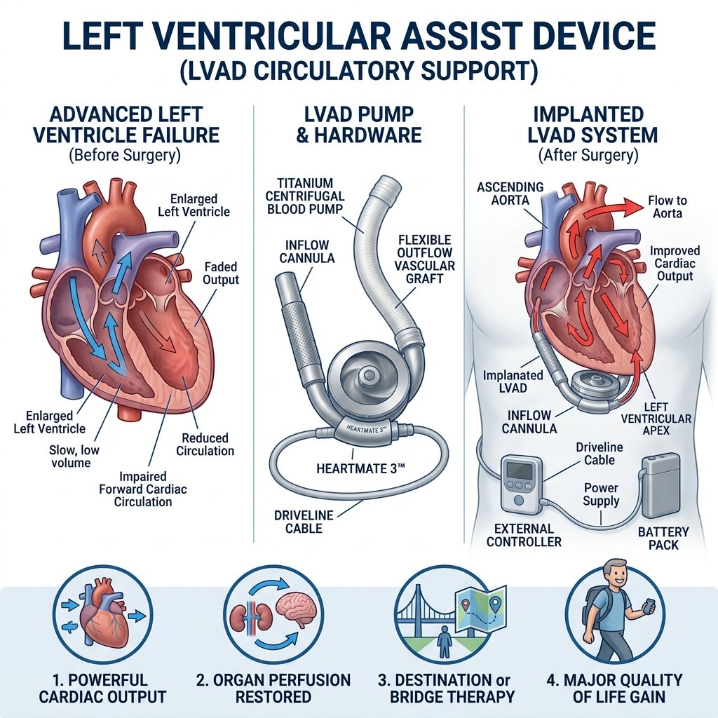 LVAD — left ventricular assist device
