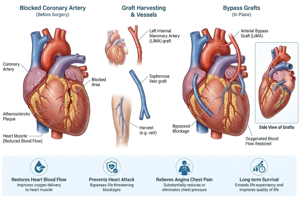 Coronary artery bypass grafting (CABG)