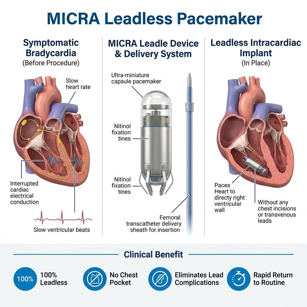 MICRA leadless pacemaker