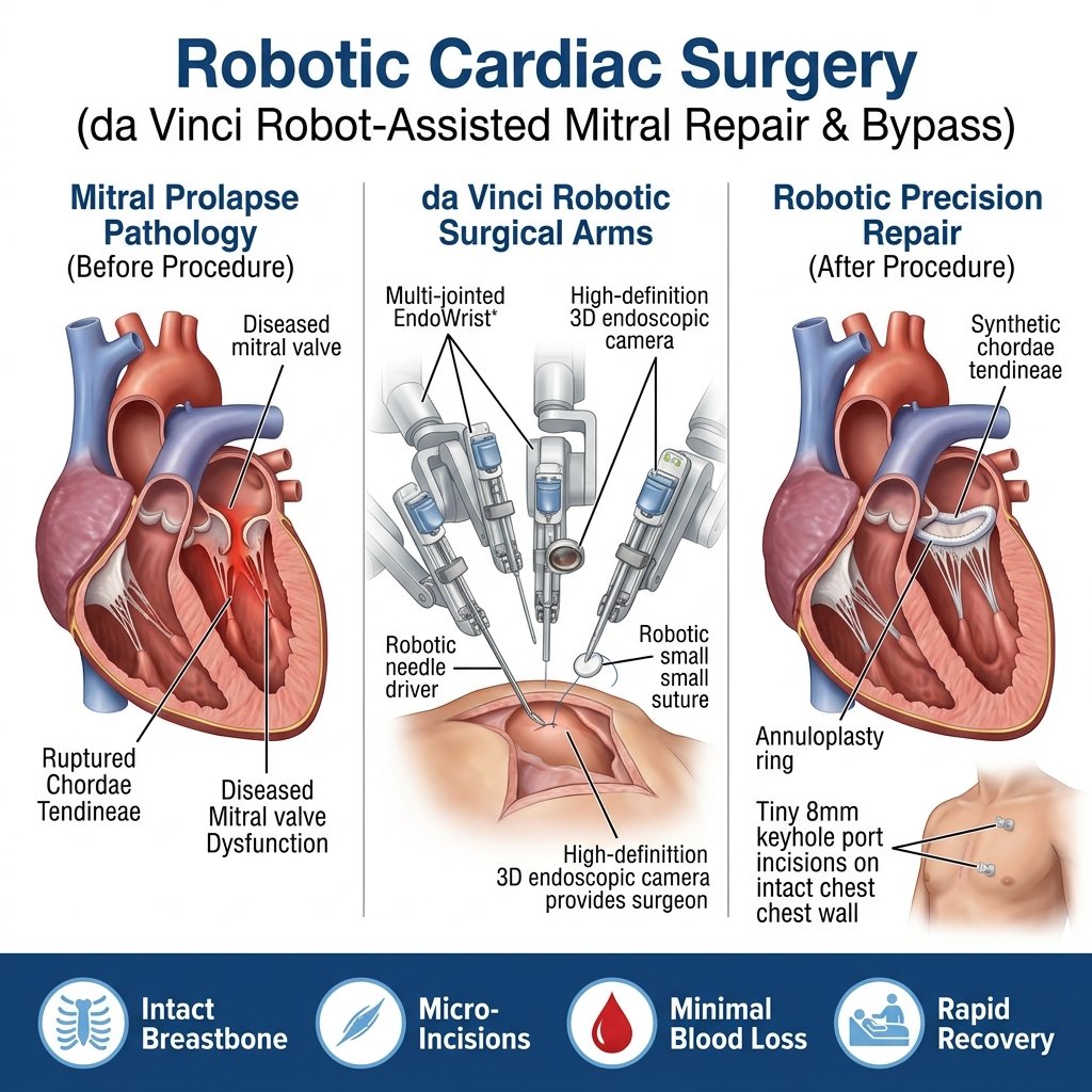 Robotic cardiac surgery (da Vinci)