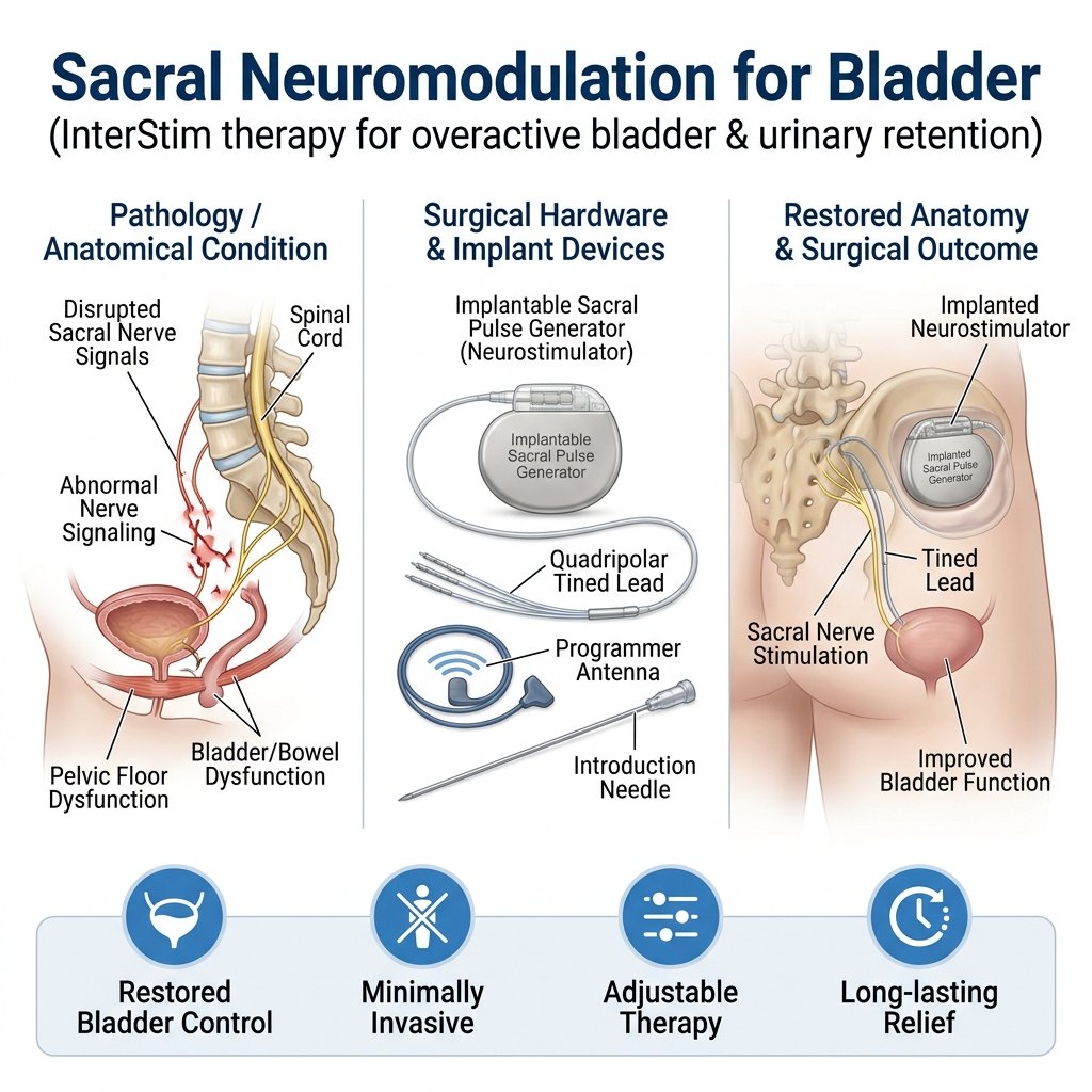 Sacral neuromodulation for bladder