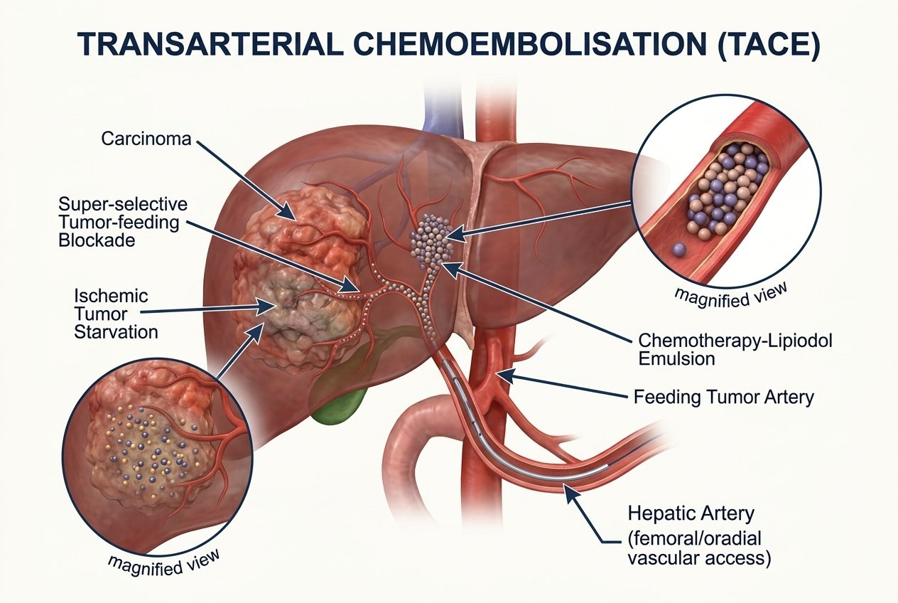 TACE — transarterial chemoembolisation