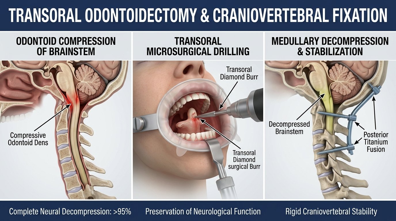 Transoral odontoidectomy (cervical spine)