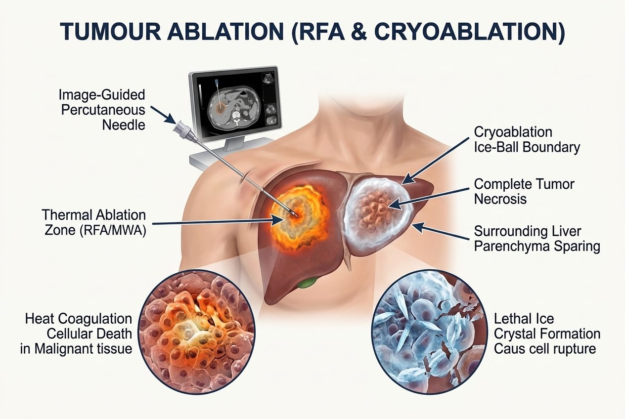 Tumour ablation (RFA, microwave, cryoablation)