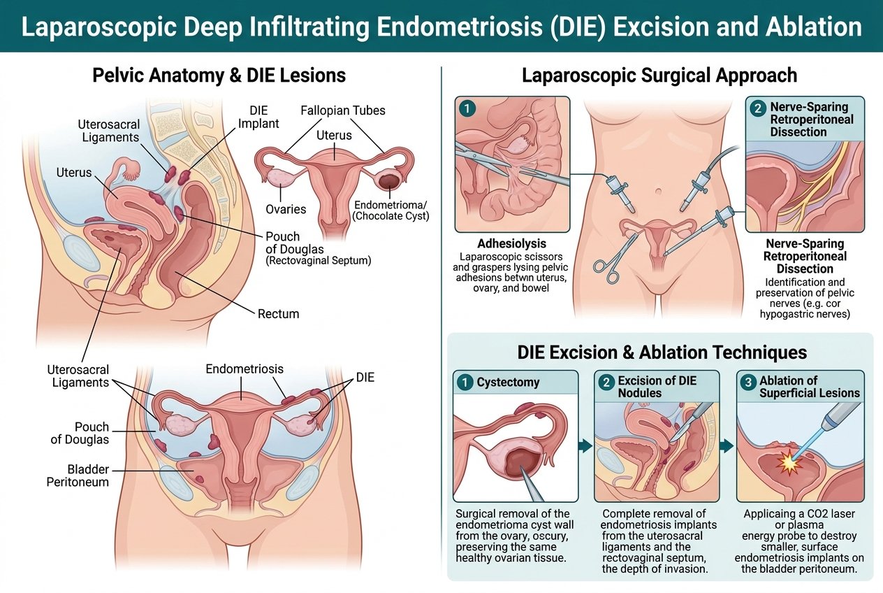 Endometriosis treatment (laparoscopic)
