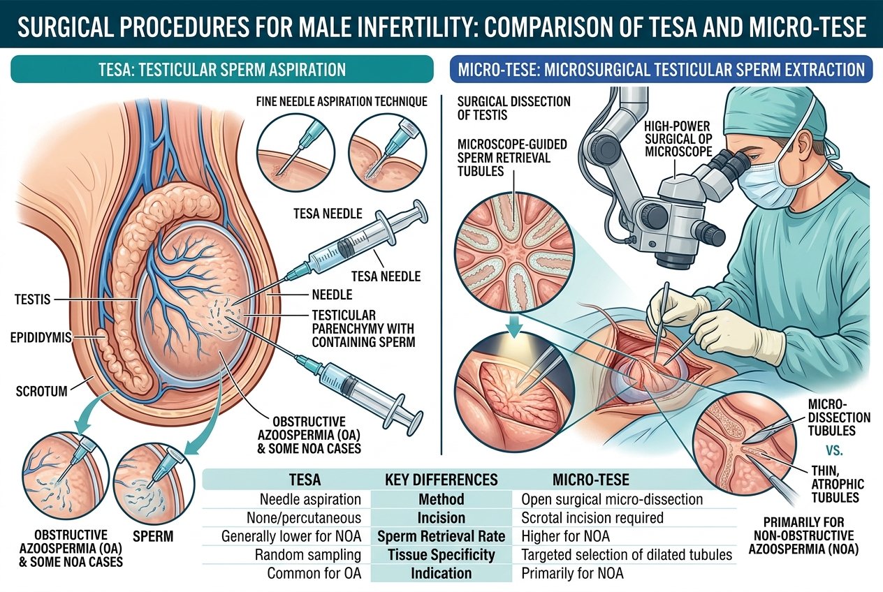 Male infertility (TESA, Micro-TESE)
