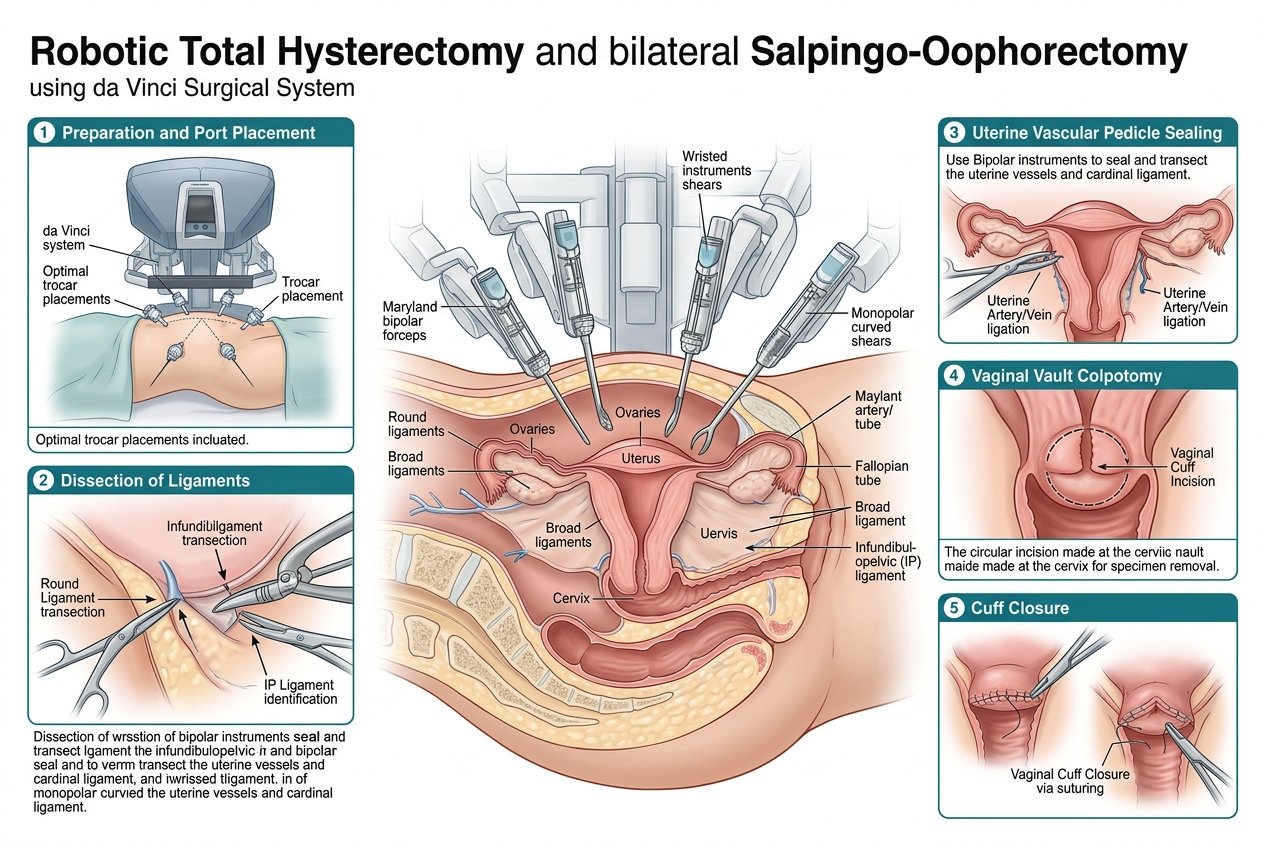 Robotic hysterectomy